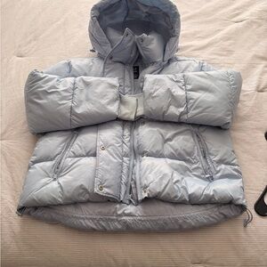 Women's Sky Blue Puffer Jacket